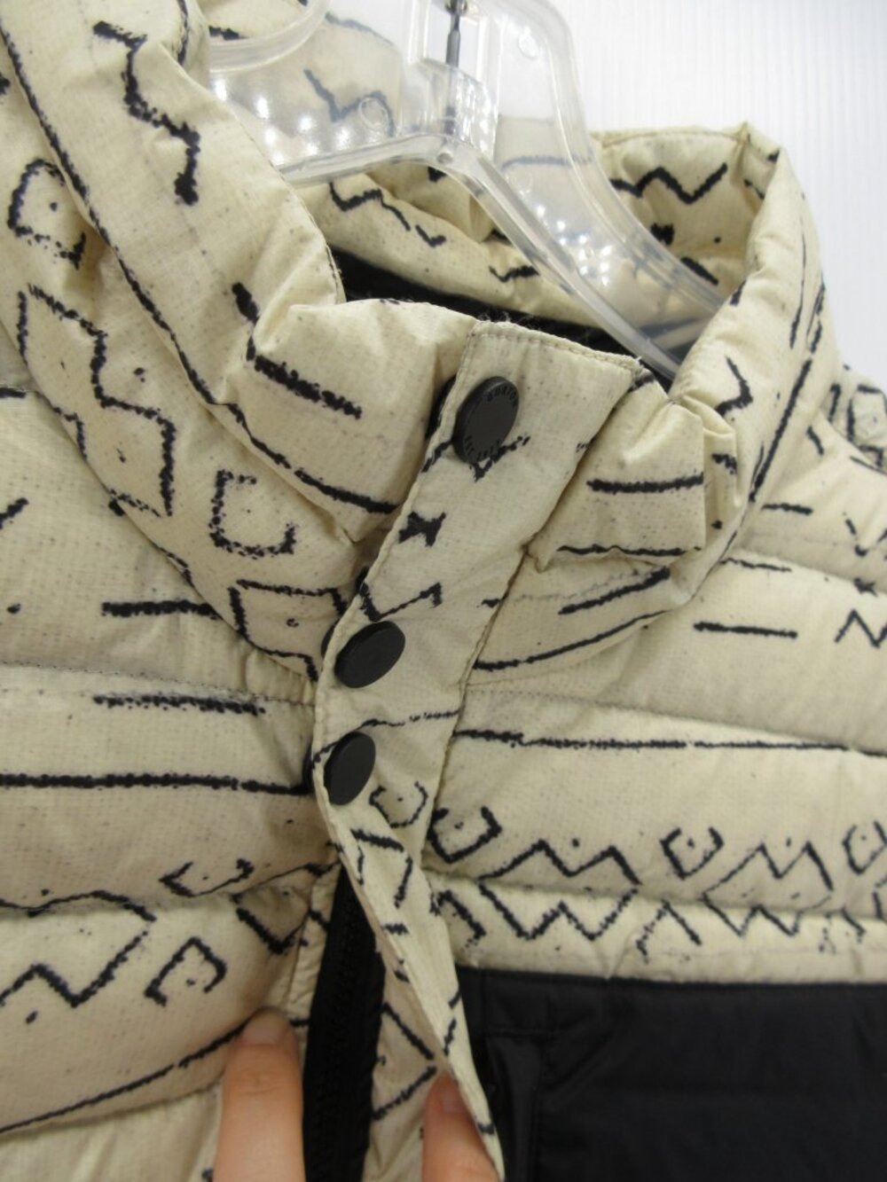Burton Jacket XL Cream Evergreen Down Dhaka Puffer Southwestern Aztec - Picture 9 of 16